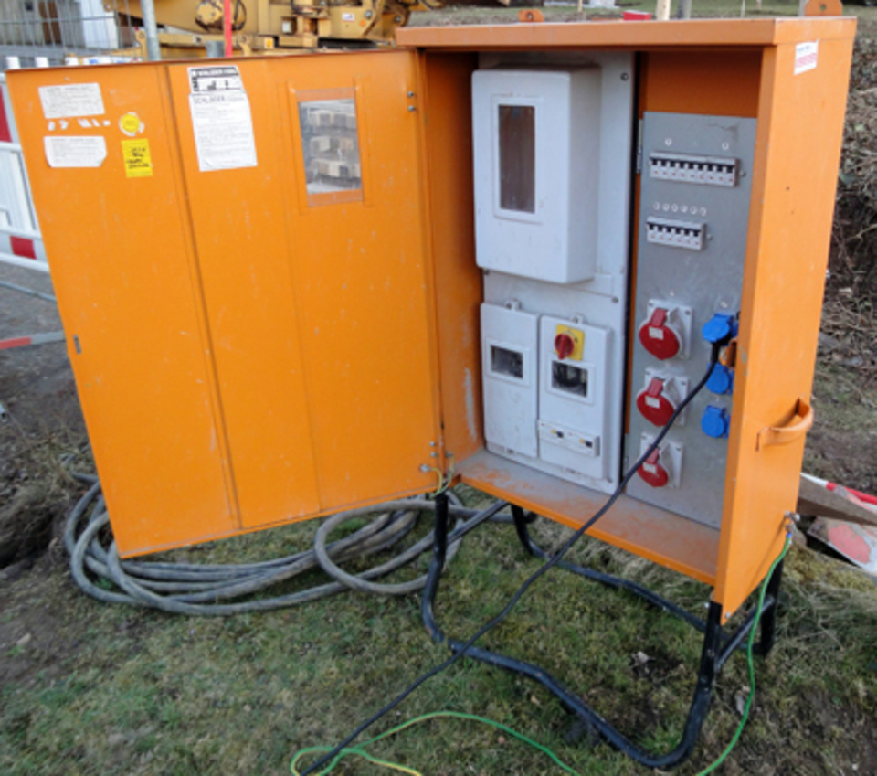 Baustromkasten bei Elektro Ströbel GmbH in Wendelstein b. Nürnberg